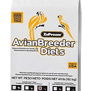 Premium Nutritional Products Zupreem Avianbreeder Parrots & Conures Fruitblend Flavor, 40 lb (230153)