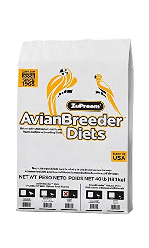 Premium Nutritional Products Zupreem Avianbreeder Parrots & Conures Fruitblend Flavor, 40 lb (230153)