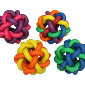 Multi Pet Nobbly Wobbly Dog Rubber Ball-Medium, for Small breeds