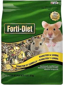 kaytee forti-diet hamster and gerbil food, 3-pound