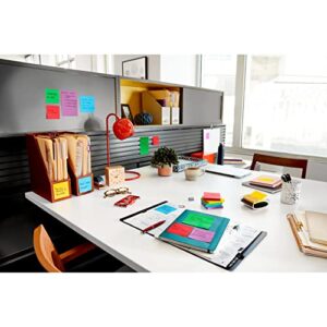 Post-it Super Sticky Notes, Assorted Sizes, 13 Pads, 2x the Sticking Power, Playful Primaries, Primary Colors (Red, Yellow, Green, Blue, Purple), Recyclable (4623-13SSAU)
