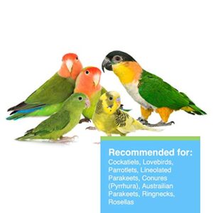 Hagen Tropimix Enrichment Food for Cockatiels & Lovebirds, 2 lb. - HARI Parrot Food with Seeds, Fruit, Nuts, Vegetables, Grains, and Legumes