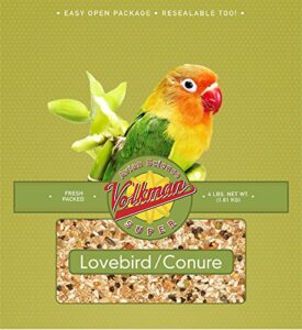 volkman avian science lovebird & conure bird seed 4 lb