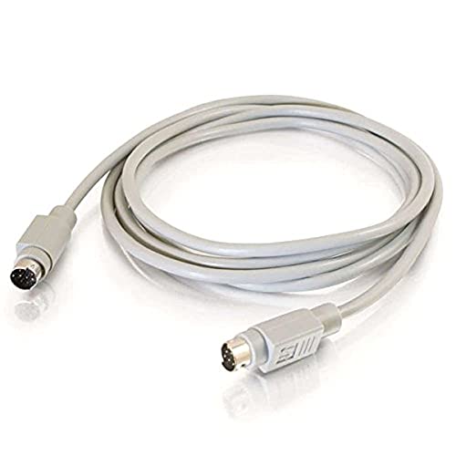 C2G 02318 8-Pin Mini-DIN M/M Serial RS232 Cable, Beige (10 Feet, 3.05 Meters), Laptop
