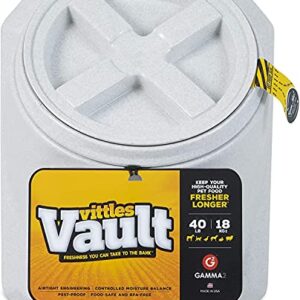 Gamma2 Vittles Vault Stackable Dog Food Storage Container, Up to 40 Pounds Dry Pet Food Storage