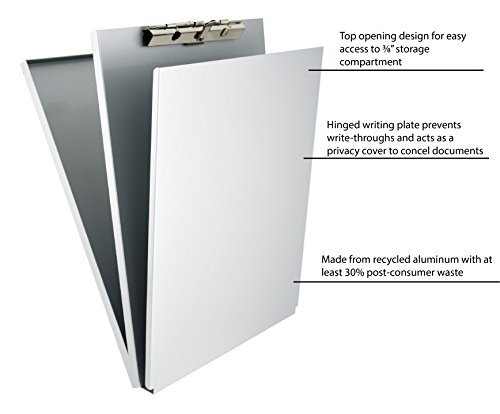 Saunders Recycled Aluminum A-Holder Form Holder – Letter Size Form Holder with Hinged Writing Plate. Office Supplies