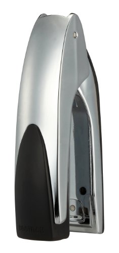 Bostitch Office Premium Executive Metal Desktop Stapler, Stand-Up Design, 20 Sheet Capacity, Staple Supply Indicator, Chrome