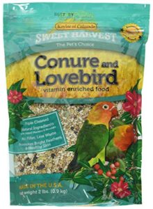 sweet harvest vitamin enriched conure & lovebird food 2 lb