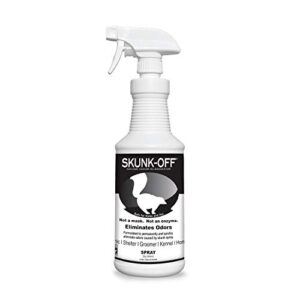 Skunk Off Skunk Odor Eliminator Pet Spray (32oz) - Ready To Use Skunk Odor Remover For Dogs, Cats, Home, Carpet, Car, Clothes & More – Skunk Spray w/ Non-Enzymatic Formula Safe For Pets & People