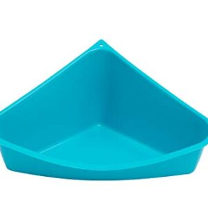 Lixit Corner Litter Pan for Ferrets, Rabbits, Rats, Guinea Pigs and Other Small Animals. (Blue Pack of 1)