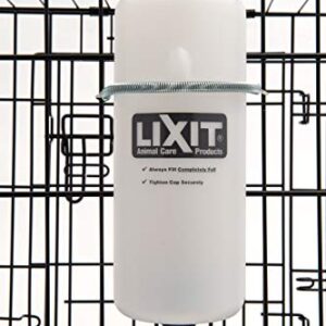 Lixit Wide Mouth Water Bottles for Large and Small Dogs (32oz Small Dog, White)