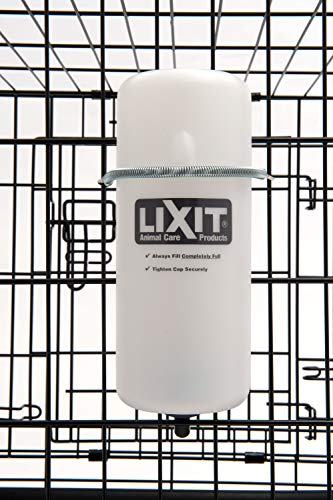 Lixit Wide Mouth Water Bottles for Large and Small Dogs (32oz Small Dog, White)