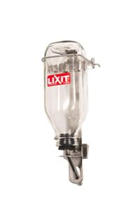 lixit heavy duty deluxe glass water bottles for birds, dogs and small animals. (32oz large tube)