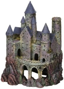 penn-plax age-of-magic wizard’s castle aquarium decoration – safe for freshwater and saltwater fish tanks – large