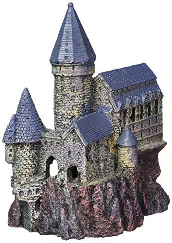 Penn-Plax Age-of-Magic Wizard’s Castle Aquarium Decoration – Safe for Freshwater and Saltwater Fish Tanks – Medium