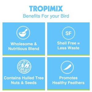 Hagen Tropimix Enrichment Food for Small Parrots, 20 lb. (9.07 kg) - HARI Small Parrot Food with Seeds, Fruit, Nuts, Vegetables, Grains, and Legumes