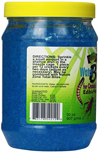 Nature Zone SNZ54212 Water Bites Food with Calcium for Crickets, 32-Ounce