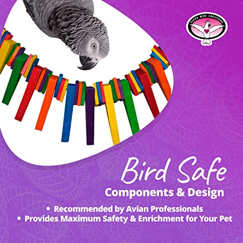 Super Bird Creations SB304 Triangle Teasers Bird Toy, Large Bird Size, 28" x 11"