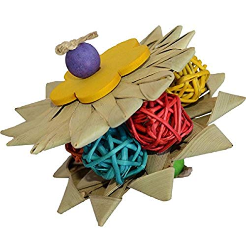 Super Bird Creations SB930 Moon Pie Bird Foot Toy, Medium/Large Bird Size, 3.5" x 3.5"