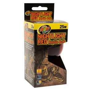 Zoo Med Nightlight Red Bulb for Reptiles, 25 Watts