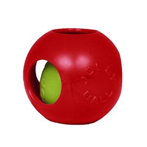 Jolly Pets Teaser Ball Dog Toy, Medium/6 Inches, Red