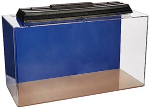 seaclear 50 gal acrylic aquarium combo set, 36 by 15 by 20", cobalt blue