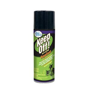 four paws keep off! cat repellent spray outdoors & indoor 6 ounces