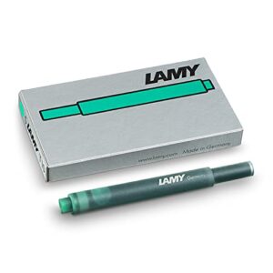 lamy usa lamy fountain pen boxed ink cartridges (pack of 5) green
