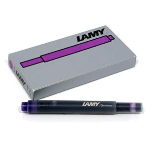 lamy usa lamy fountain pen boxed ink cartridges (5 per pack) purple