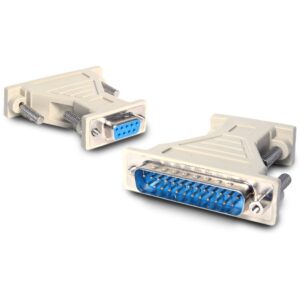 startech.com db9 to db25 serial cable adapter - f/m - serial adapter - db-9 (f) to db-25 (m) - at925fm,beige