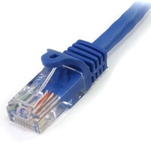 StarTech.com Cat5e Ethernet Cable20 ft - Blue - Patch Cable - Snagless Cat5e Cable - Network Cable - Ethernet Cord - Cat 5e Cable - 20ft (RJ45PATCH20)