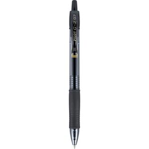 pilot g2 premium refillable & retractable rolling ball gel pens, fine point, black ink, single pen (31026)