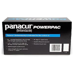 MERCK ANIML HEALTH/DURVET Panacur Powerpac Dewormr Fenbendazole 1 Pack 57 Gram Paste 10%