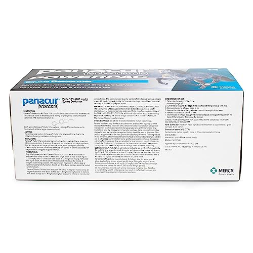 MERCK ANIML HEALTH/DURVET Panacur Powerpac Dewormr Fenbendazole 1 Pack 57 Gram Paste 10%