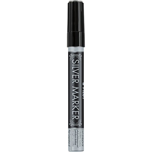 PILOT Metallic Permanent Paint Markers, Silver, Medium Point, 12-Pack (41800)