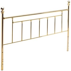 hillsdale furniture hillsdale chelsea, bed frame not included king headboard, classic brass