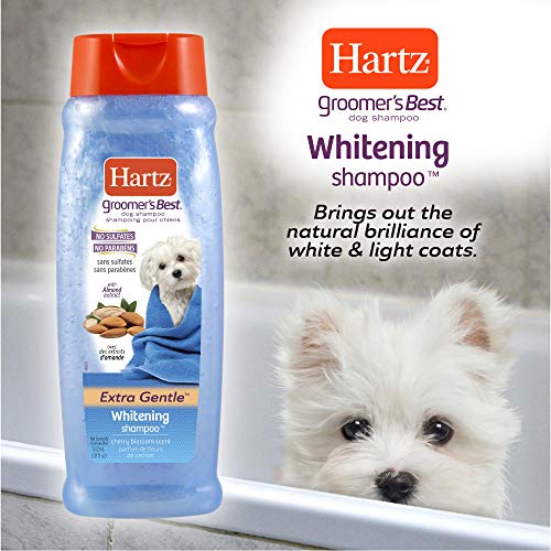 Hartz Groomer's Best Whitening Dog Shampoo, 18 Ounce Bottle