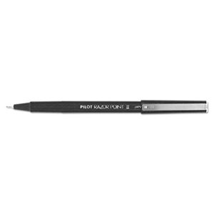 pilot razor point ii fine line marker stick pens, point (0.2mm) black ink, 12-pack (11009)