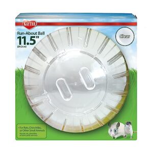 kaytee 11.5" clear run-about exercise ball for pet rats & chinchillas
