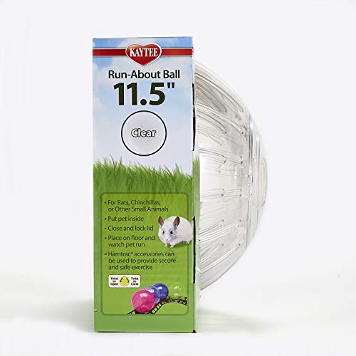 Kaytee 11.5" Clear Run-About Exercise Ball For Pet Rats & Chinchillas