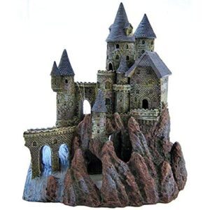 penn-plax age-of-magic wizard’s castle aquarium decoration – safe for freshwater and saltwater fish tanks – extra large – part b