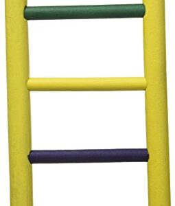 Prevue Pet Products BPV01134 Carpenter Creations Hardwood Bird Ladder with 4 Rungs, 8-Inch, Colors Vary