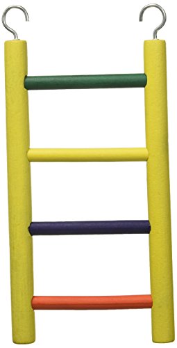 Prevue Pet Products BPV01134 Carpenter Creations Hardwood Bird Ladder with 4 Rungs, 8-Inch, Colors Vary