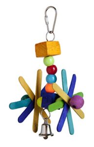 prevue hendryx stick staxs helicopter bird toy, small (62347)