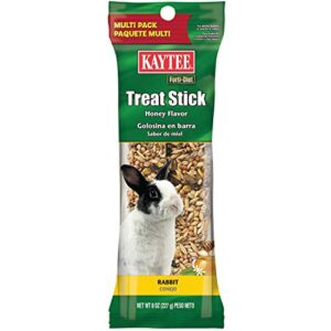kaytee forti-diet treat stick honey flavor rabbit 8 oz