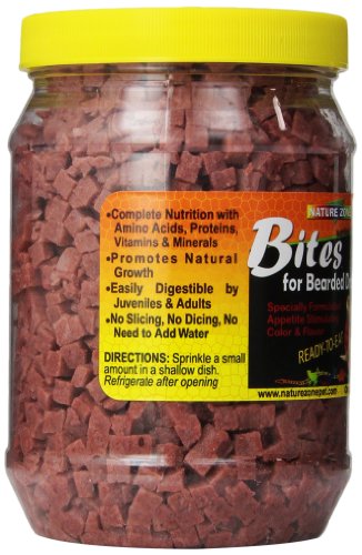 Nature Zone Bites For Bearded Dragons, Soft Moist Food, 24-Ounce