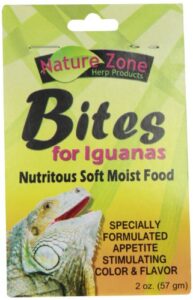 nature zone snz54630 iguana bites soft moist food, 2-ounce