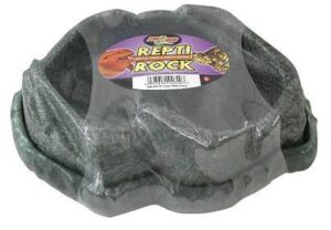 zoo med combo reptile rock food and water dish, x-large