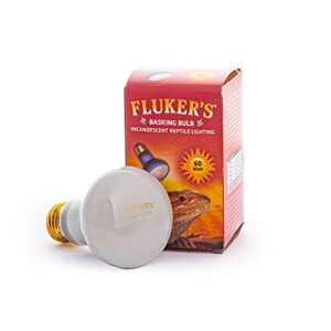fluker's basking spotlight bulbs for reptiles black, 60 watts, black, 1 count (pack of 1)