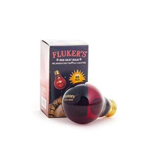 fluker's red heat bulbs for reptiles, black, 1 count (pack of 1)